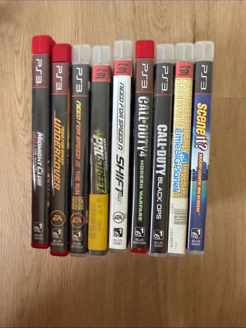 Sony PS3 Game Lot with Black, Red, White Spines